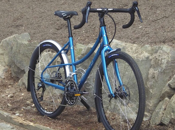 Ben with his custom Rodriguez touring bike